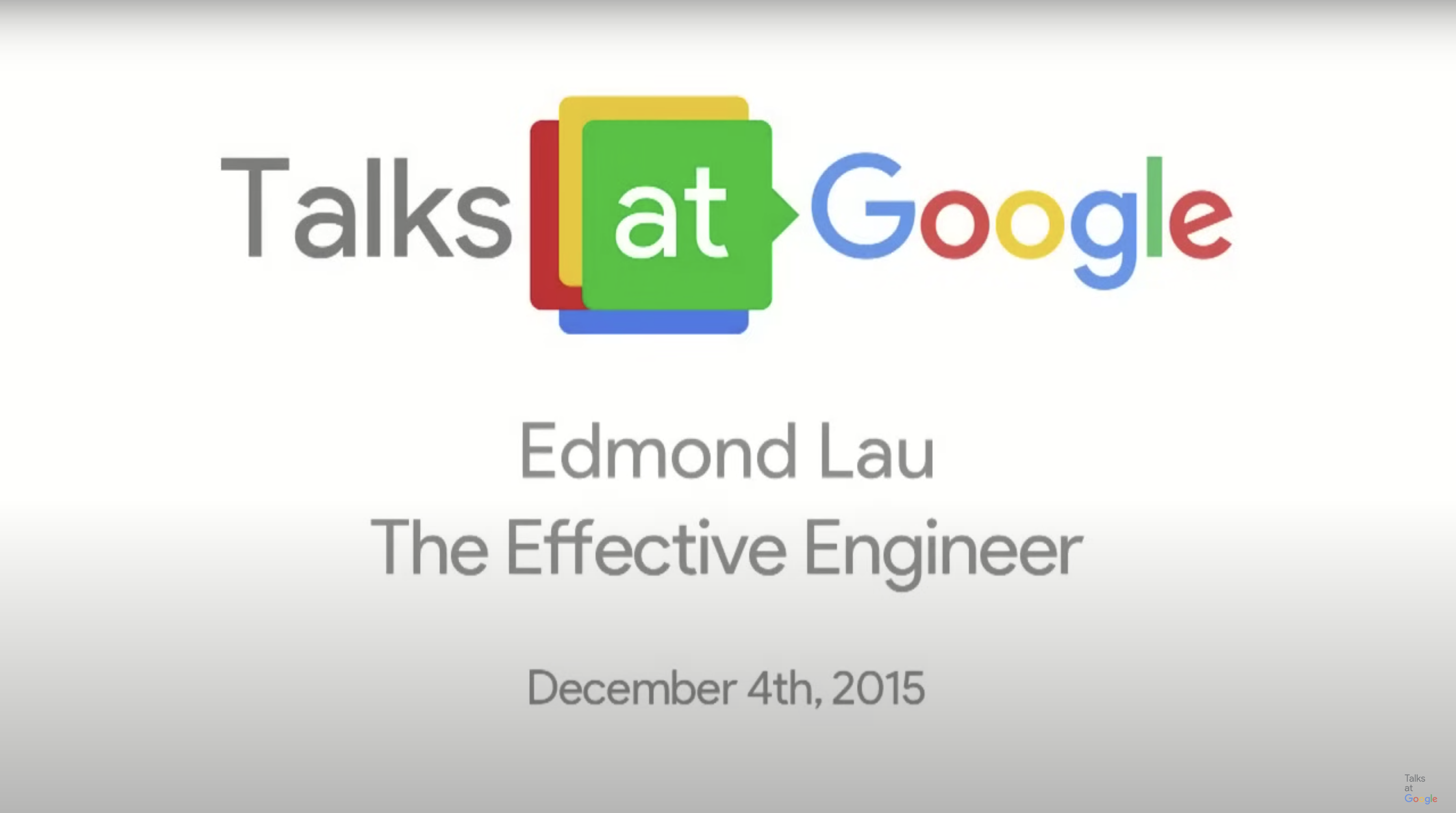 Talks at Google